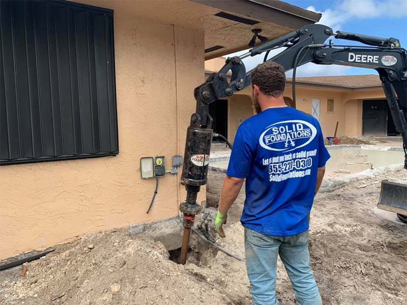 Concrete Slab Foundation Repair in Plantation, FL